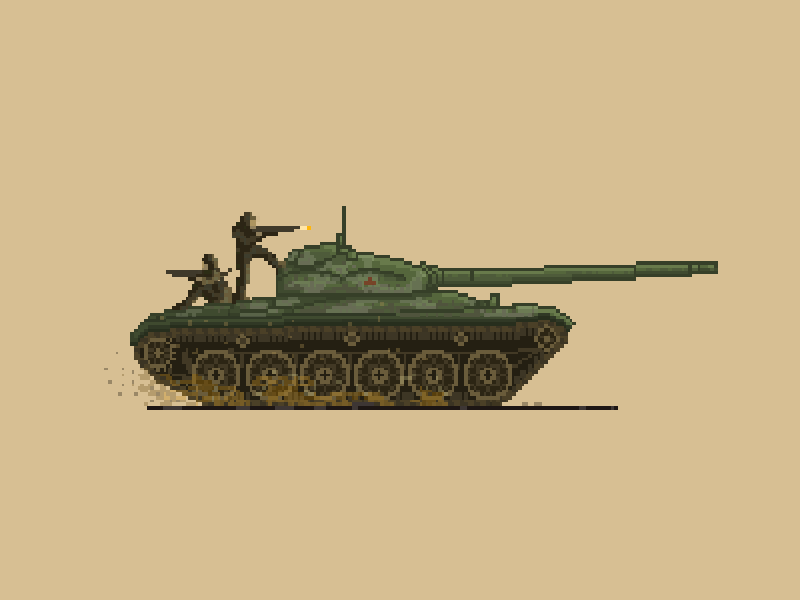 Obj.140 animation game loop obj140 pixel pixel art tank war world of tanks wot ww2