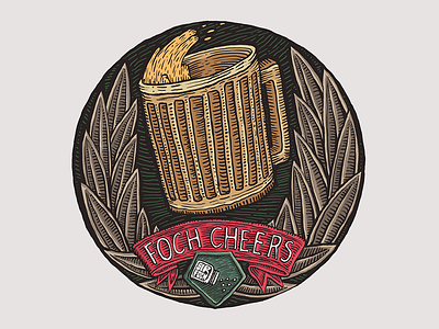 Cheers artwok beer cheers emote foch fochcheers illustration sir foch t shirt twitch