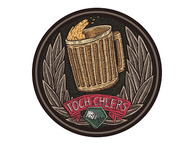 Foch cheers coaster badge beer cheers coaster foch mug wot