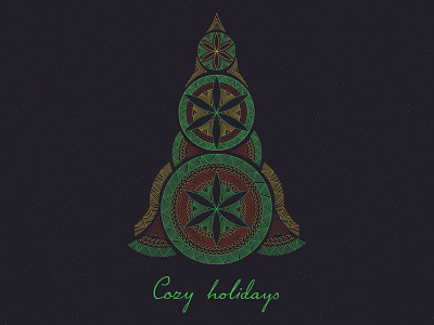 Cozy holidays christmas cozy design holiday card holidays illustration lithuanian merry christmas postcard vector