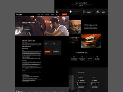 Express Hail Repair Career Pages branding design design agency designers responsive web design ui ui design ui designer ui ux user interface ux design web design web design services web design studio web designer website website design