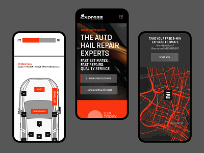 Express Hail Repair Mobile Website