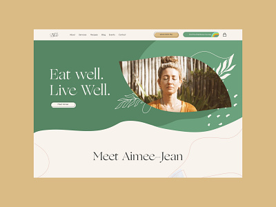 Aimee Greenshaker Website Homepage branding design design studio health healthy life healthy tips homepage ui ui design ui designer ui designers ui ux user interface web design web design agency web design studio web designer web designers website website design