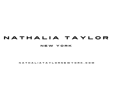 NATHALIA TAYLOR NEW YORK Minimal Logo branding design graphic design illustration logo typography ui ux