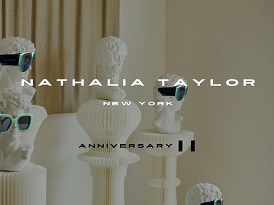 NATHALIA TAYLOR NEW YORK Anniversary II Campaign branding design typography ux