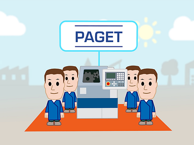 Paget after effects flat illustrator motion design vector