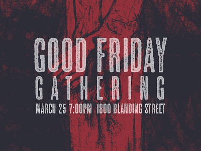 Good Friday Gathering church cross feet friday good good friday illustration nail red