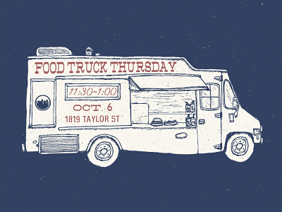 Food Truck Thursday food truck illustration thursday truck