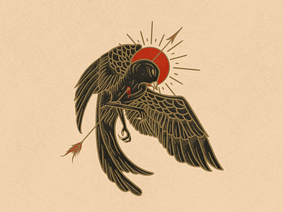 Sacred Dove arrow bird black bird death dove fly flying icon sacred