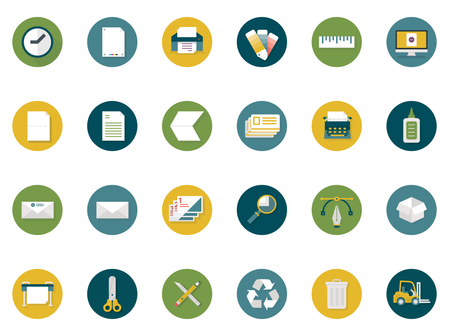 Printshop Icons by RJ Jackson on Dribbble