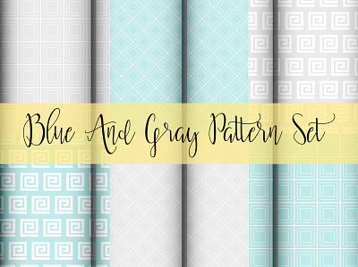 Blue And Gray Pattern Set 3d animation app blue and gray pattern set branding design graphic design icon illustration logo motion graphics typography ui ux vector