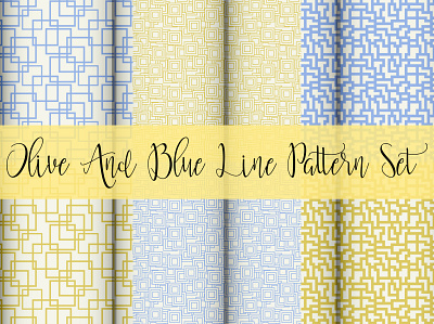 Olive And Blue Line Pattern Set 3d animation app blue and gray pattern set branding design graphic design illustration logo motion graphics olive and blue line pattern set ui