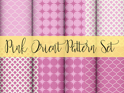 Pink Orient Pattern Set