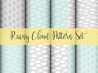 Rainy Cloud Pattern Set