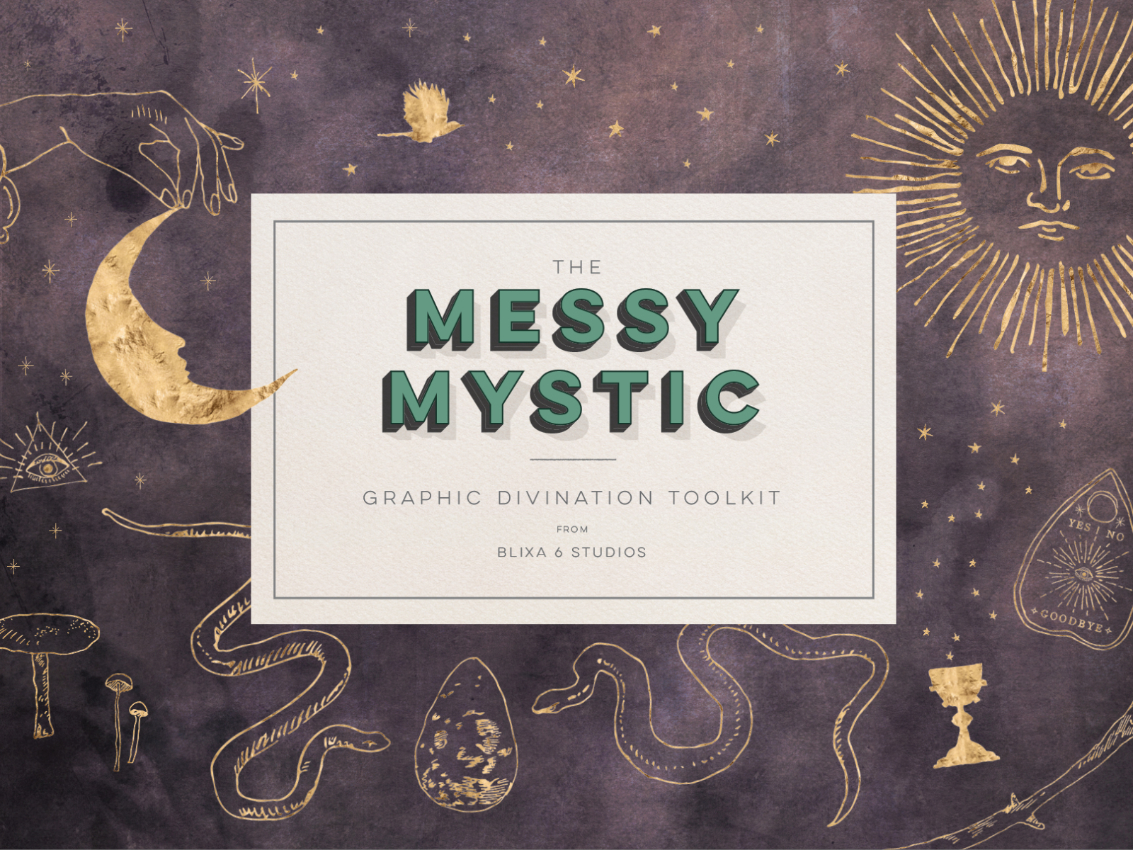 The Messy Mystic Graphic Divination Toolkit by Blixa 6 Studios on Dribbble