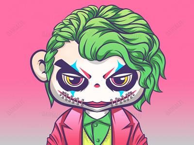 Udin joker cartoon character illustration joker