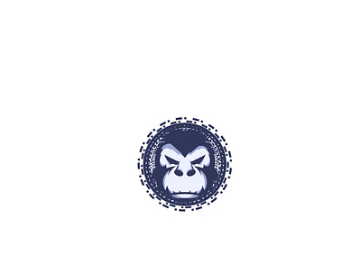 Monkey sound logo branding cartoon character design illustration logo mascot monkey vector
