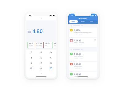 Dead simple expense tracker ai expenses finance ios machine learning money ui ux