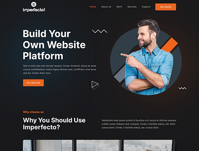 Website Building branding design illustration ui ux