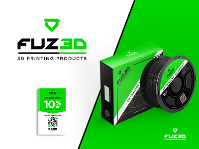 FUZED 3D Printing Filament branding business cards design flyer graphic design logo product design vector