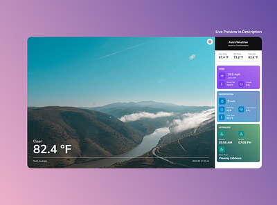 AstroWeather - Portfolio Project app design graphic design modern ui weather website
