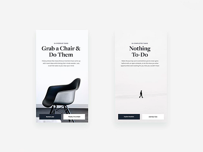 Chair Shop Landing Page chair design shop ui ux web website