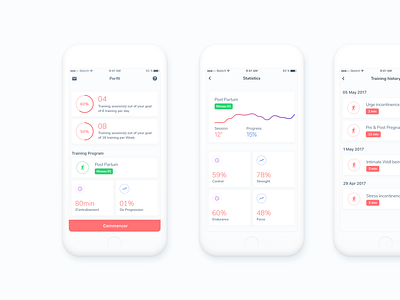 Health Tracking App by Hicham A. on Dribbble