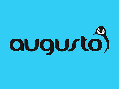 Augusto: ice cream-brand logotype corporateidentity icecream illustration logo logotype penguin typography visualcommuniaction