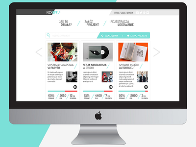 Kickoff branding crowdfunding layout logo ux web webdesign website www