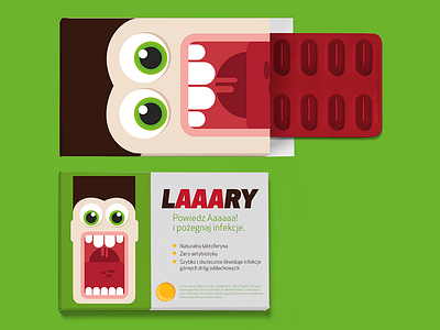 Laaary: Branding & packaging for kids diet supplement