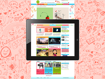 Polish TV station kids' educational portal colour education kids layout portal rwd ux web webdesign website www