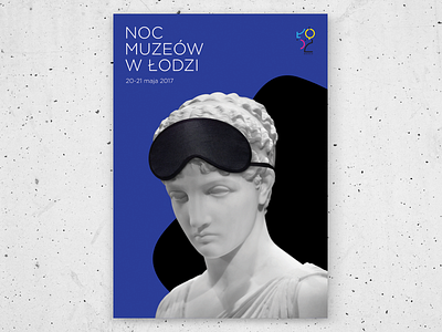 Łódź Museum Night poster art classical design graphicdesign illustration museum poster print