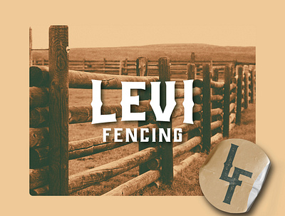 Levi Fencing Brand Guide brand guide branding design graphic design illustrator logo rustic sticker vector