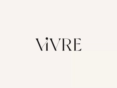 Vivre - Motion logo branding design fashionlogo logo motion graphics typography vector