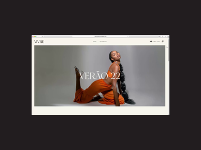 Vivre - website homepage branding design ecommerce fashion ui ux webdesign