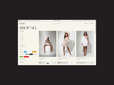 Vivre - products branding design ecommerce fashion ui ux webdesign