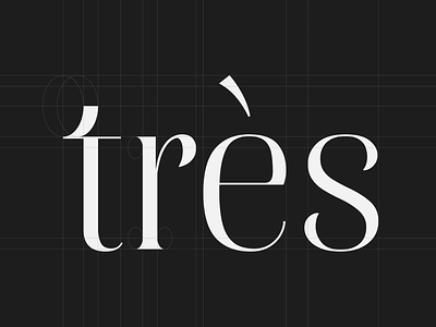 Très Bleu - logo grid branding design graphic design lettering logo motion graphics typography vector