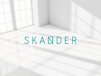 SKANDER Windows Logo design logo minimal scandinavian typography window