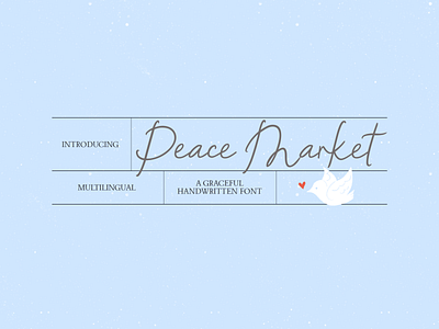 Peace Market Handwritten Script Font