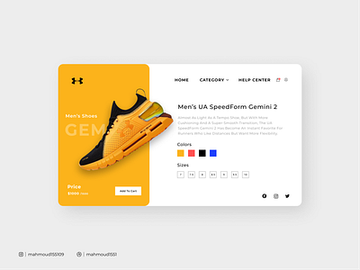 Shoes store UI app design graphic design shoes store ui ux