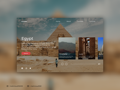 traveler - Travel website UI app design graphic design travel ui ux website