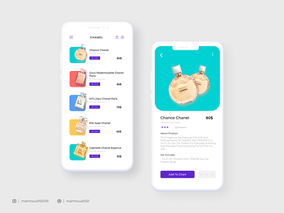 CHANEL - Perfume store app UI app design graphic design perfume store store ui ux website