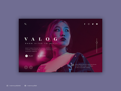 VALOG - Landing page app design graphic design store ui ux website