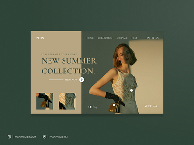 ZEIN - Store website UI design graphic design store ui ux website