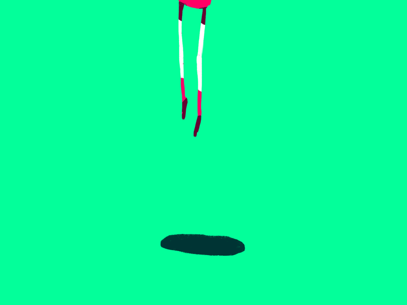 Hi, dribbble. 2d animation basketball character design firstshot flat frame by frame green handdrawn illustration magenta photoshop