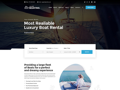 Nevica - Yacht and Boat Rental Theme template theme wordpress yacht yachts