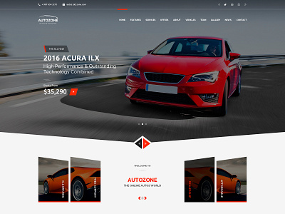 Autozone - Auto Dealer & Car Rental Theme yachts rental