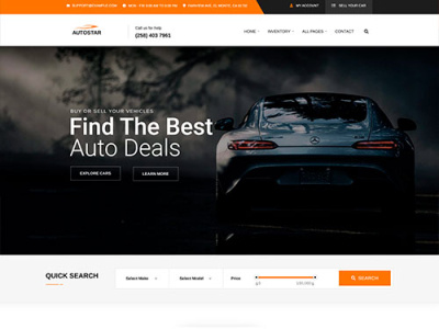 Autostar - Auto Dealer & Car Rental Theme