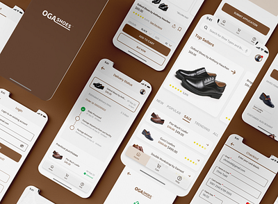 Oga Shoes - Fashion E-commerce Mobile App design e commerce ecommerce ecommerce app fashion fashion app ikanthony ios men mobile mobile app mobile ui recycle return shoe ui uiux ux