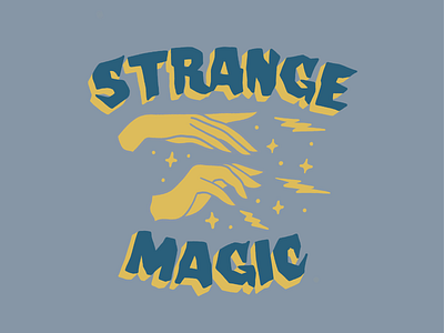 Strange Magic hands illustration lightning magic procreate strange type witch